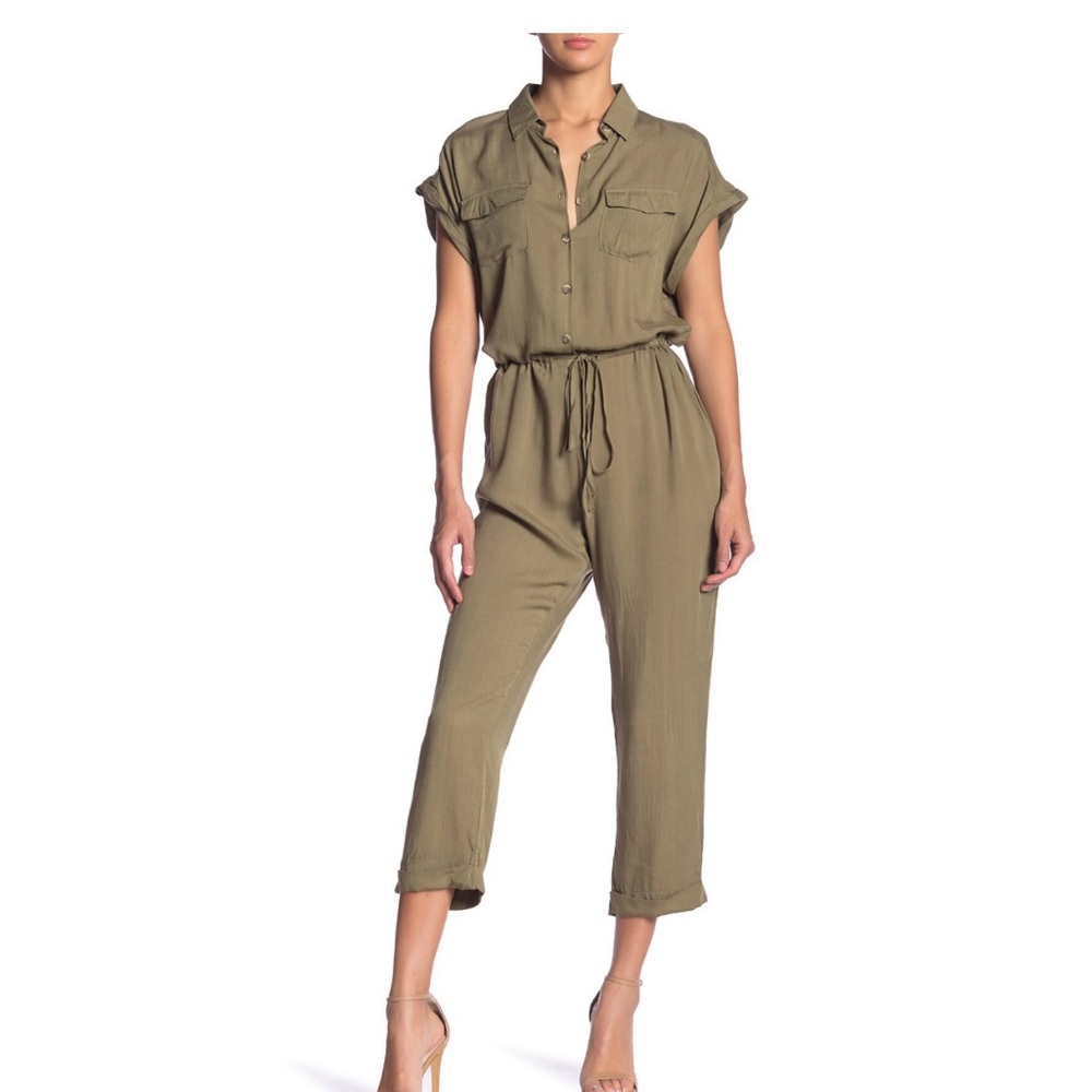 Mustard Seed Olive Jumpsuit